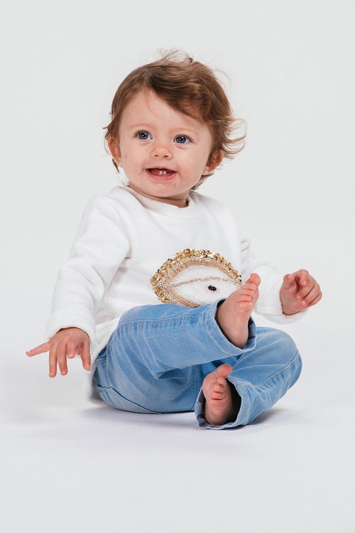Moletom Charlene Infantil - Off White