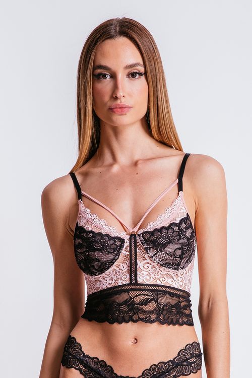 Top Hera - Preto/rosa