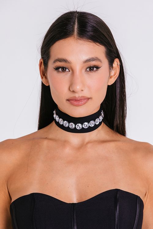 Chocker Strass - Preto