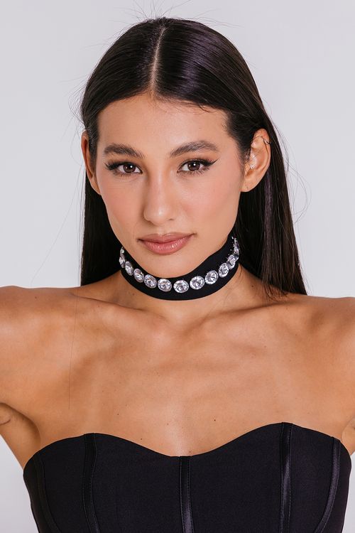 Chocker Strass - Preto