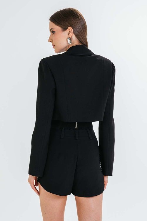 Blazer Celeste - Preto