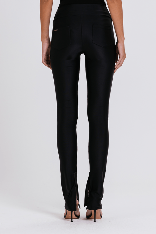 Calça Bis Couro - Preto